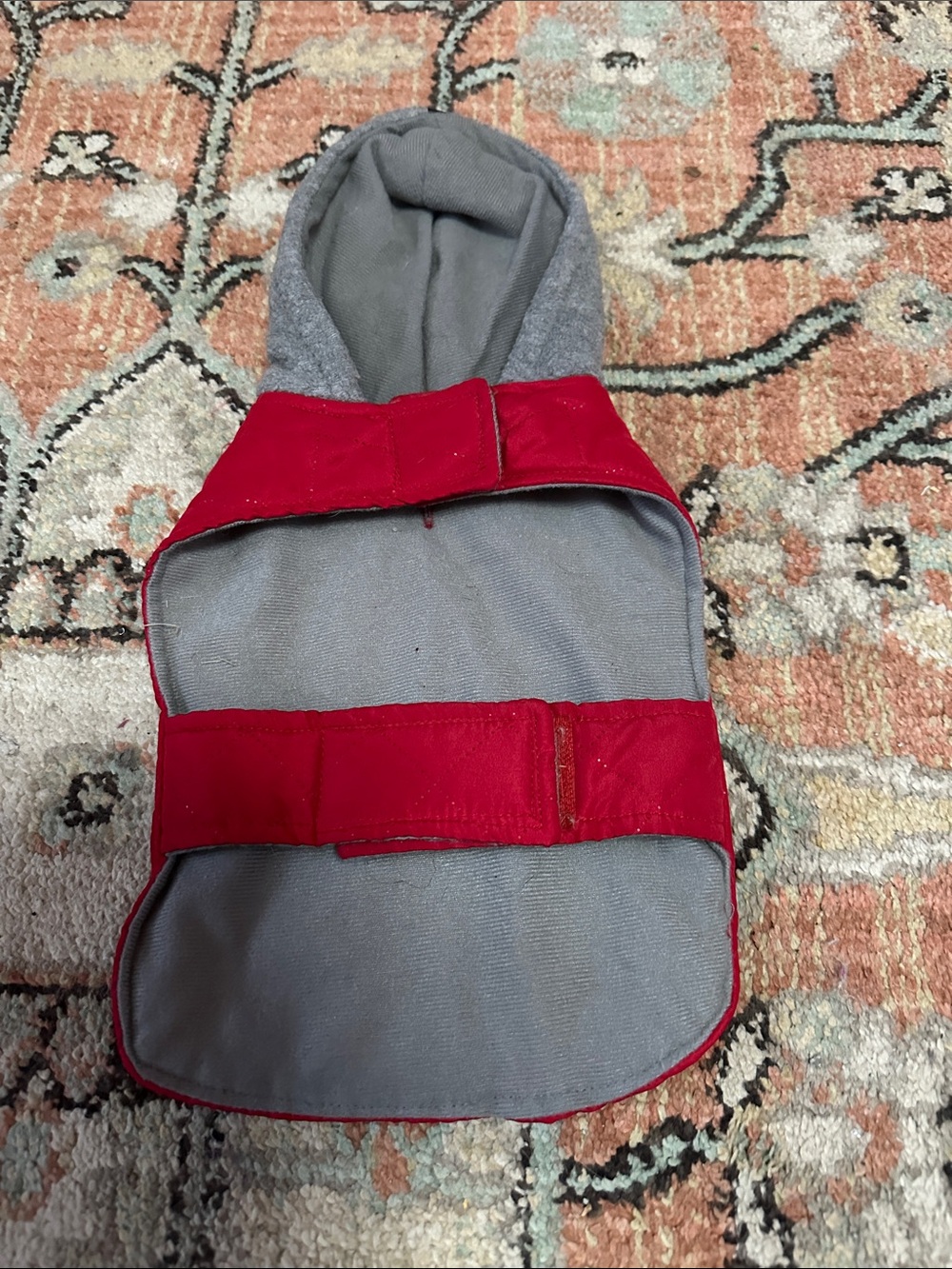 Gray & Red Dog Hoodie Jacket - Unbranded